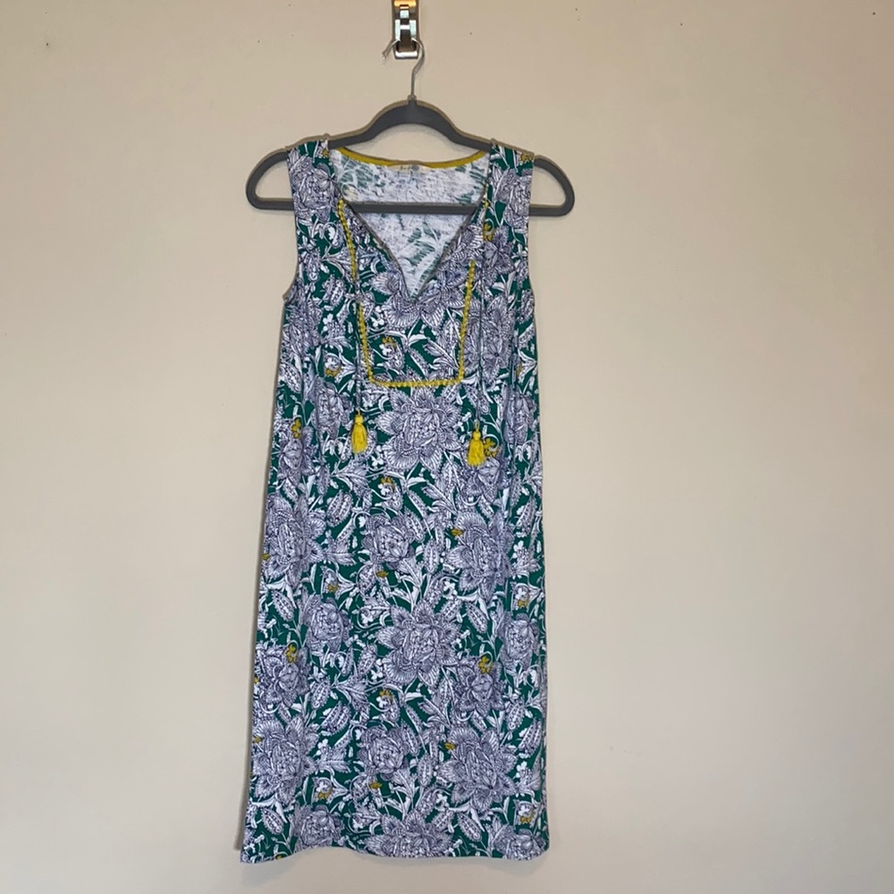 Boden Floral Lana Shift Tank Dress Boho 8L